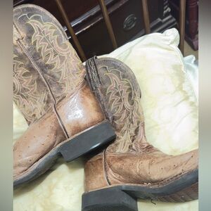 Tony Lama Tan Leather Boots